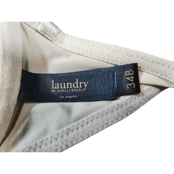 Laundry by Shelli Segal Nude Bra 34B Underwire Push-Up Padded Adjustable Straps - Picture 7 of 8